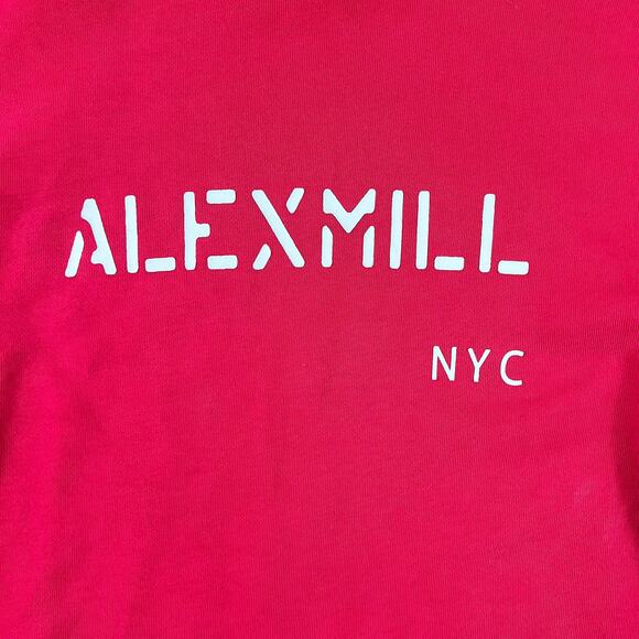 Alex Mill Logo Crew Neck sweatshirt in red - Picture 4 of 8